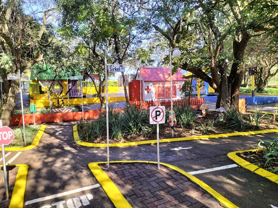 The Fantasy Mini-Town with its playhouses and roads